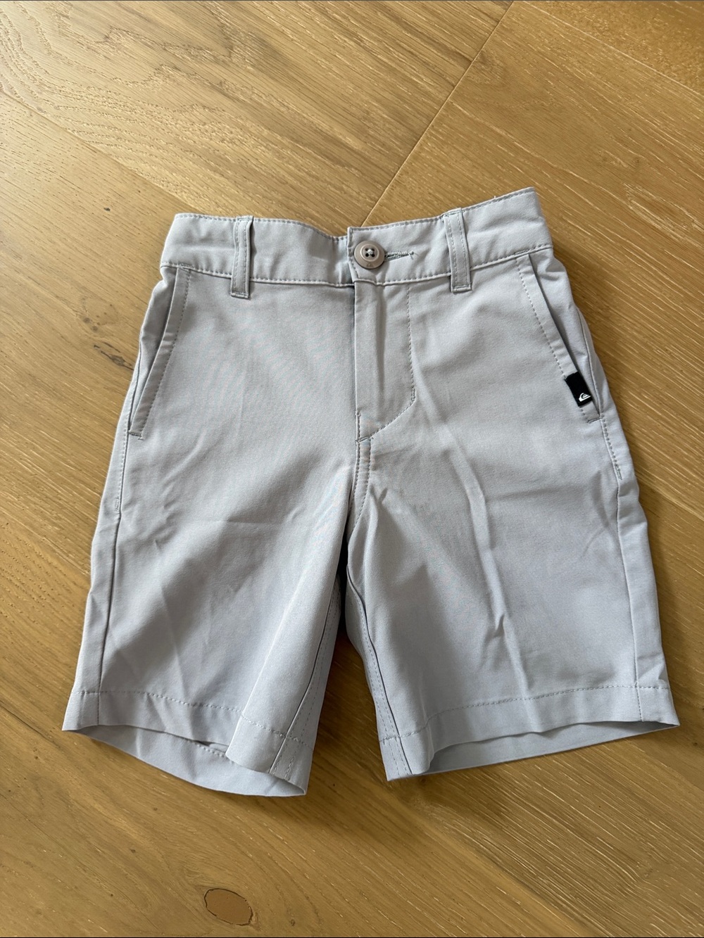 Quiksilver Boys' Light Gray Casual Chino Shorts